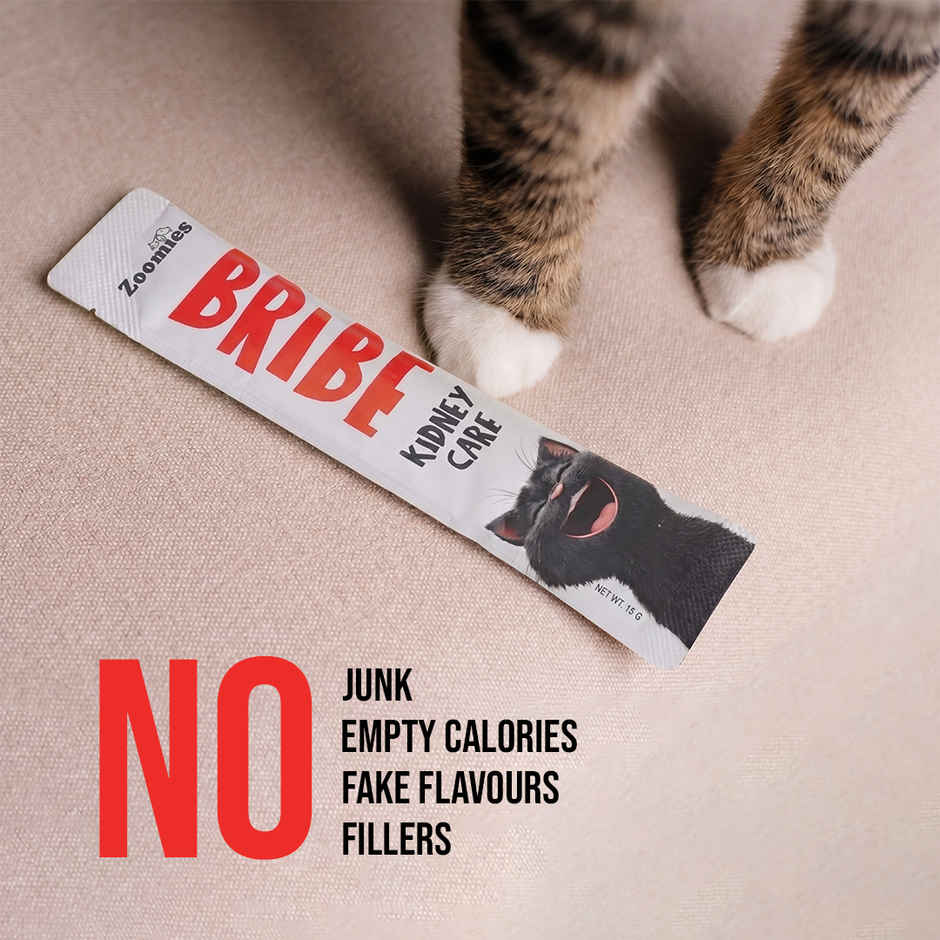 Zoomies BRIBE Cat Treats - 0% Junk, 100% Real Meat | Kidney Care