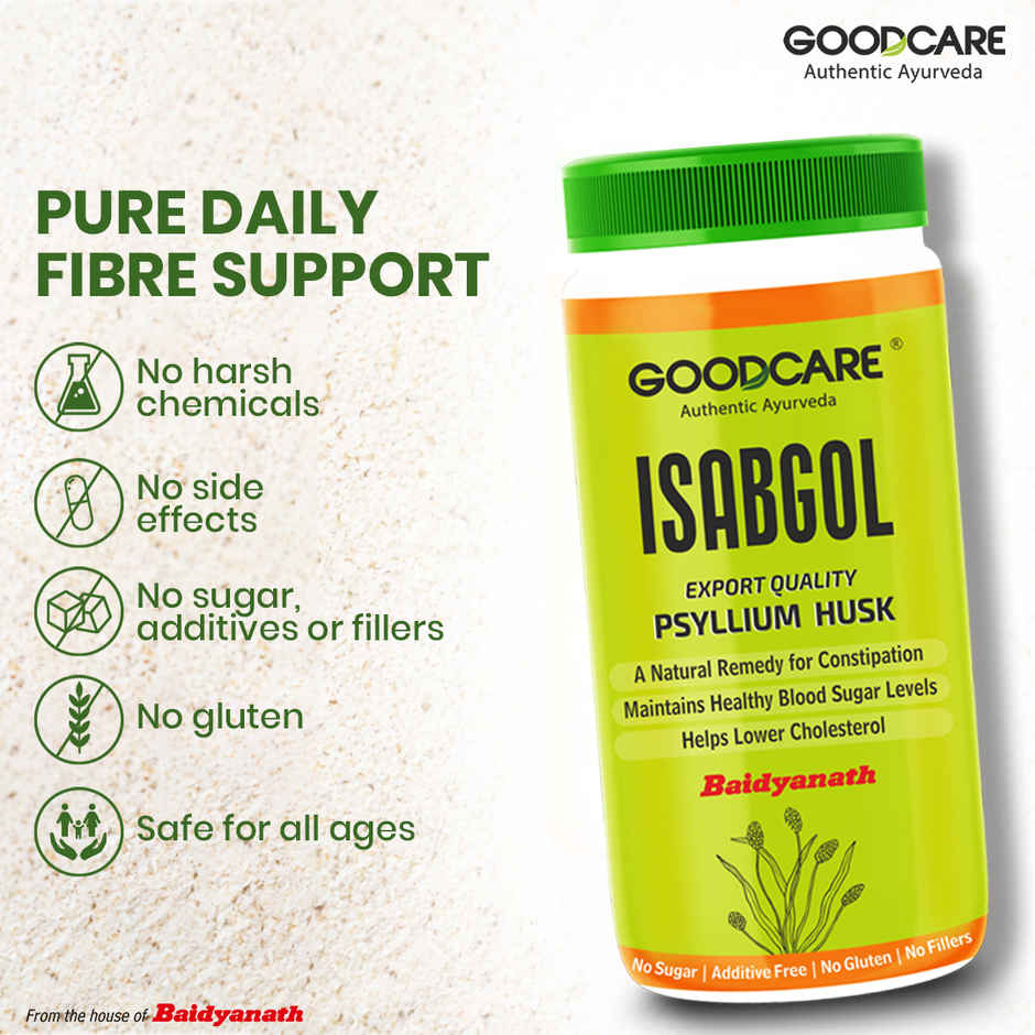 Goodcare Isabgol Psyllium Husk Regularizes Bowel Movement For Constipation Pack Of 2
