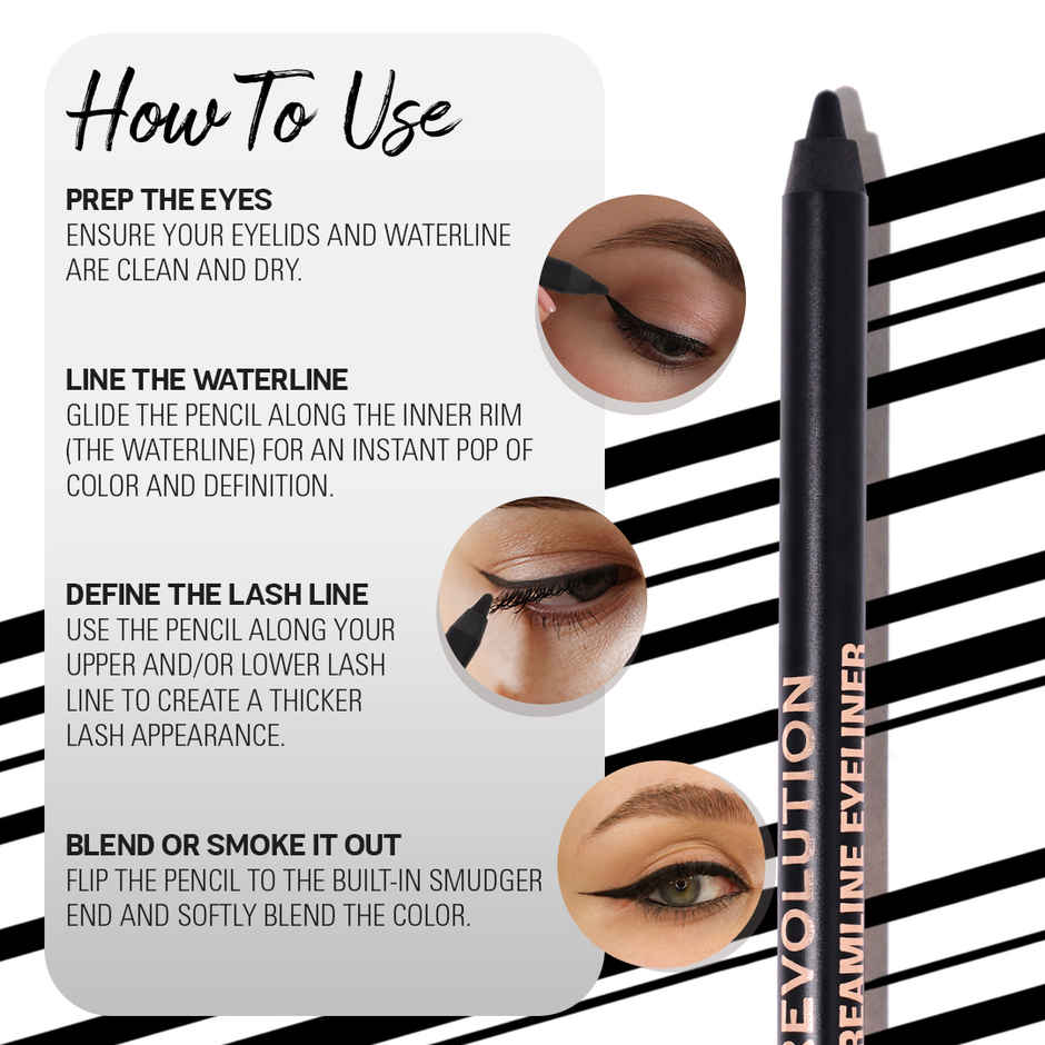 Makeup Revolution Streamline Waterline Eyeliner Pencil Brown