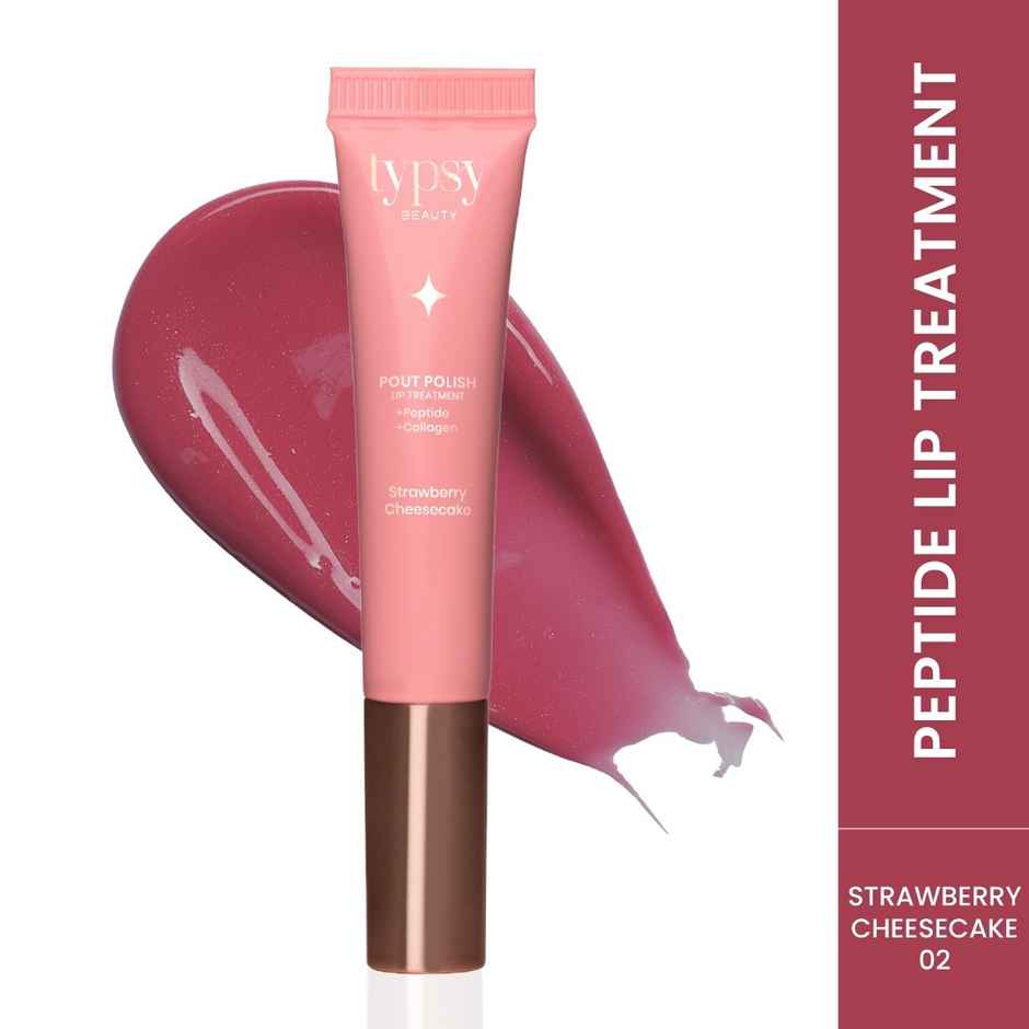 Typsy Beauty Pout Polish Peptide Lip Treatment Balm|Strawberry Cheesecake |8Ml