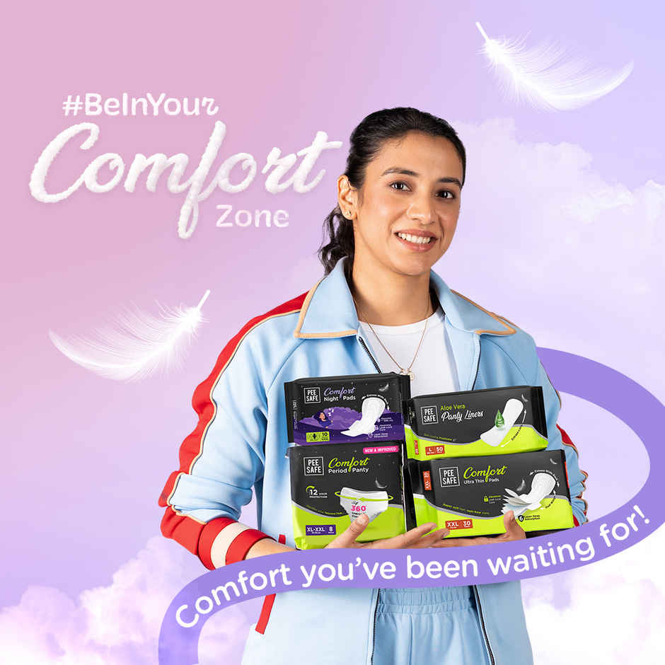 Pee Safe Ultra Thin Rash Free Sanitary Pads 30 XXL