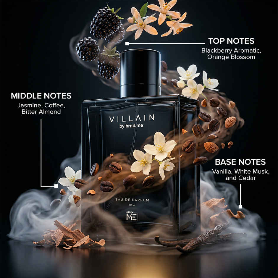 VILLAIN Classic Perfume for Men | Woody & Floral EDP | Long Lasting