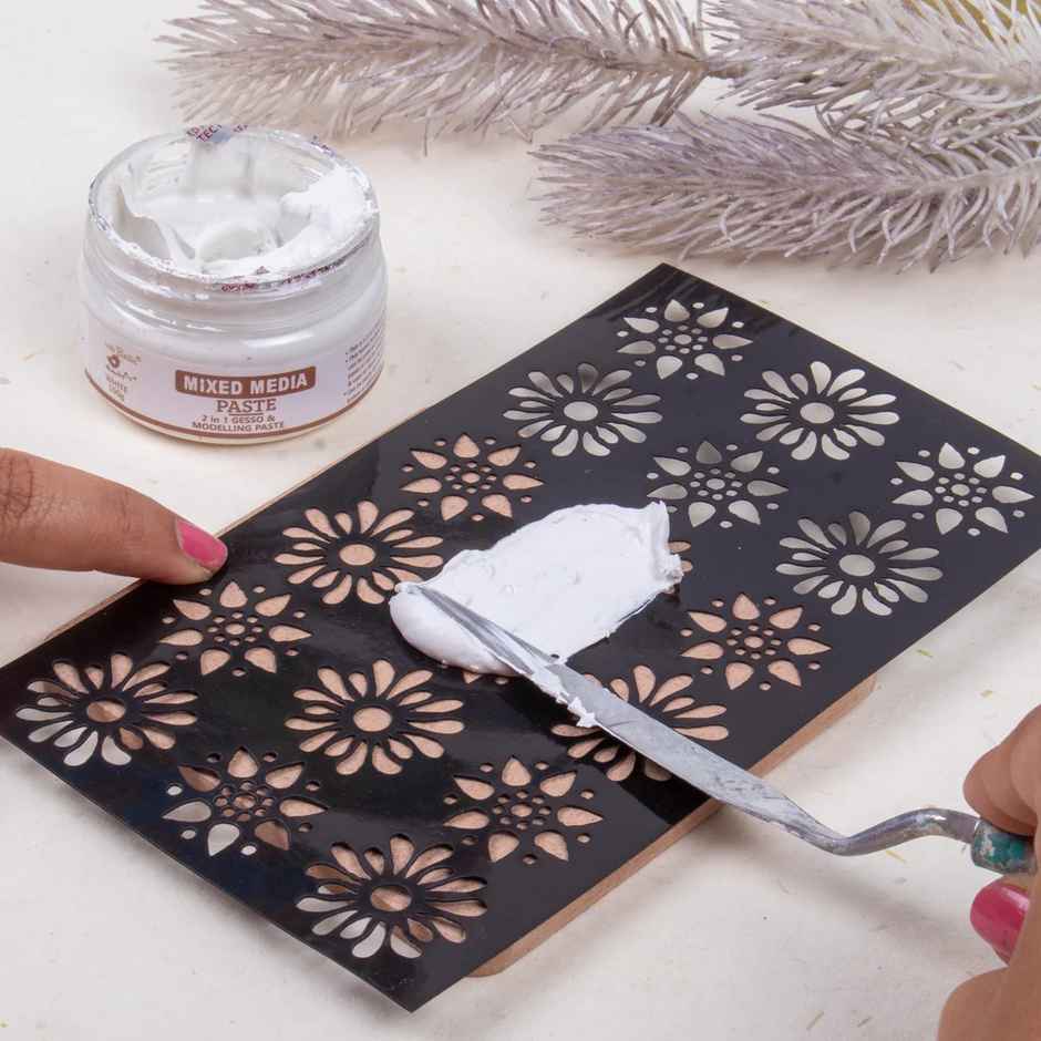 Itsy Bitsy 2 in 1 Gesso Modelling Paste White 100 gms Bottle Lb