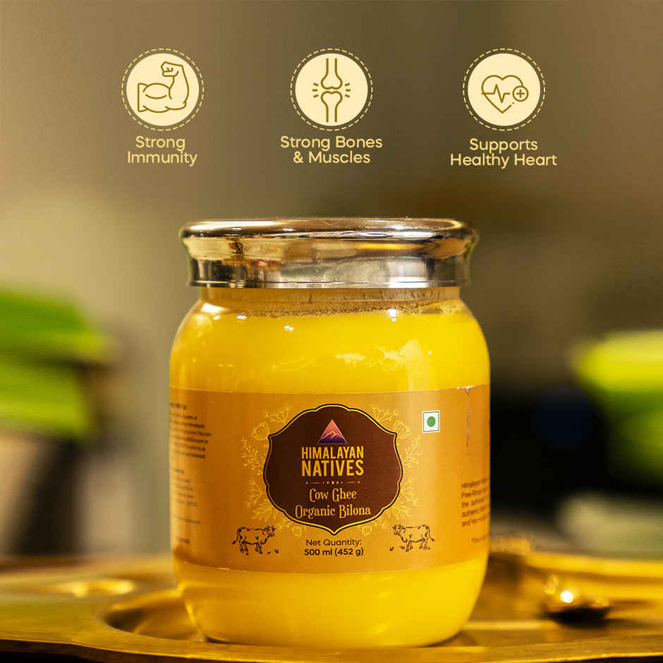 Himalayan Natives Organic Bilona Cow Ghee Jar