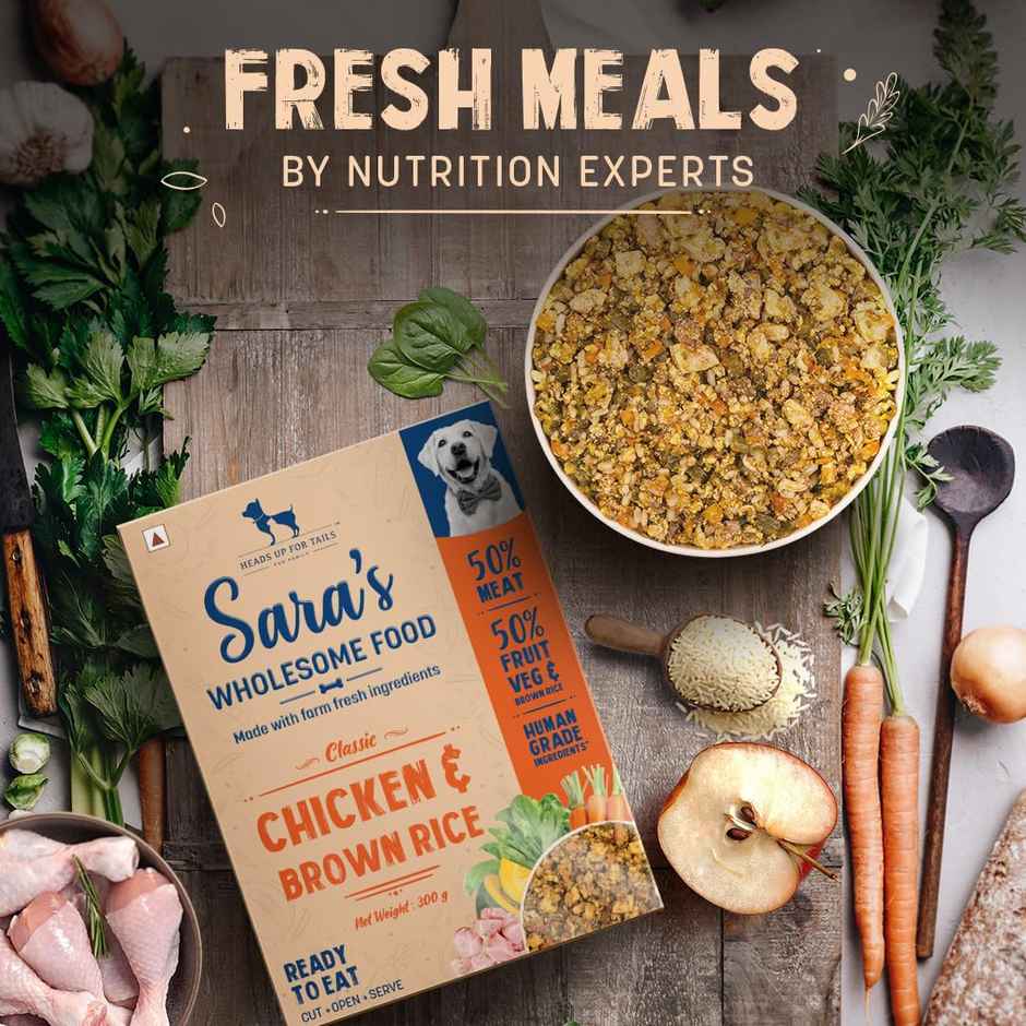 HUFT Sara's Wholesome Classic Chicken & Brown Rice Dog Food Pack