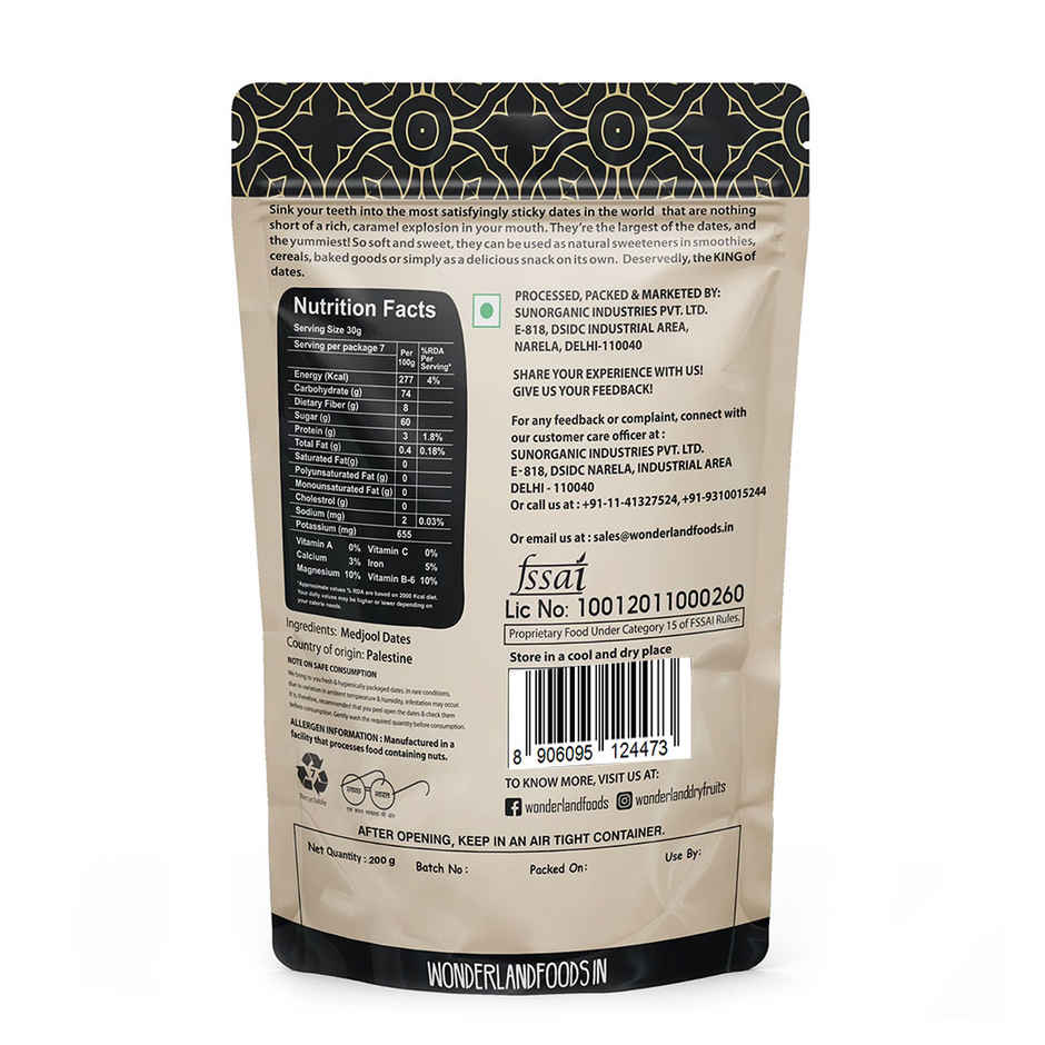 Wonderland Foods Medjool Dates
