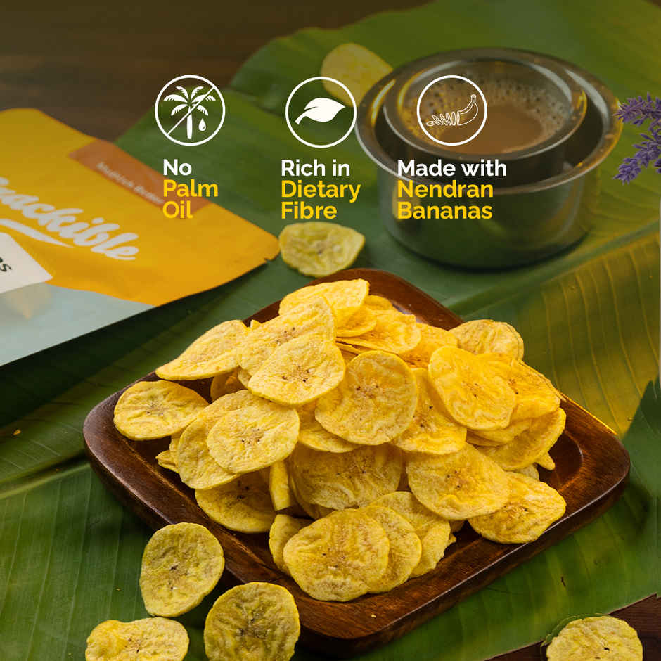 Snackible Salted Banana chips | No Palm Oil