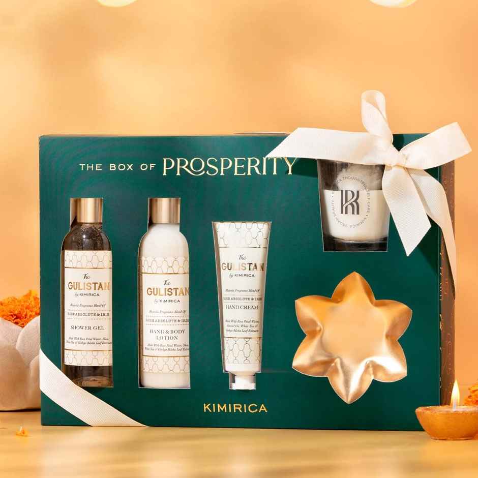 Kimirica Box of Prosperity | Luxury Self-Care Gift Set with Bath & Body Essentials | Premium Gifting