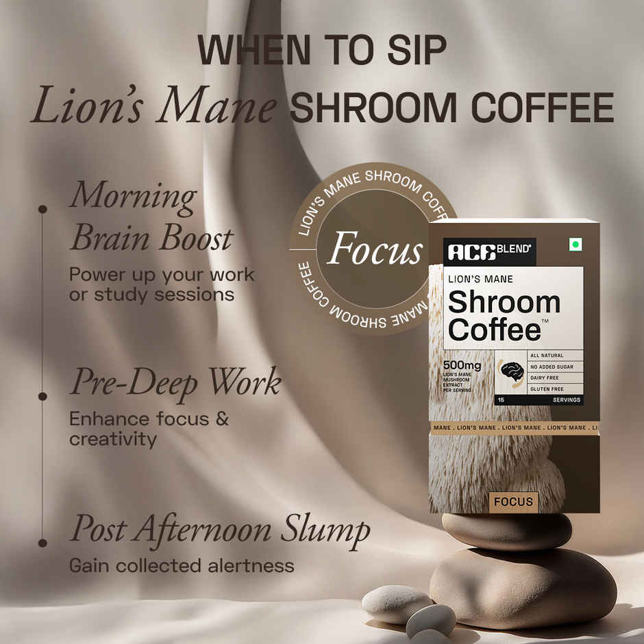Ace Blend Lion's Mane Shroom Light Organic Coffee Premix