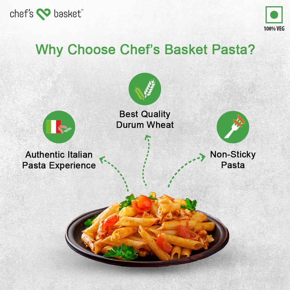 Chef's Basket - Durum Wheat Penne Pasta Pouch Combo