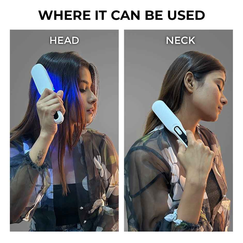 Winston Led Comb For Hair Therapy And Growth For Men And Women - White