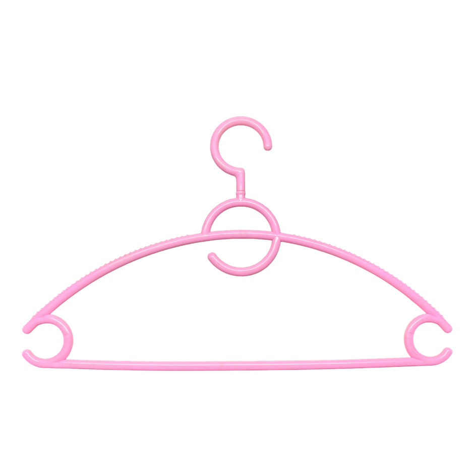 Sinco 360 Rotating Hook Plastic Cloth Hanger - Pack of 3 pcs - Pink