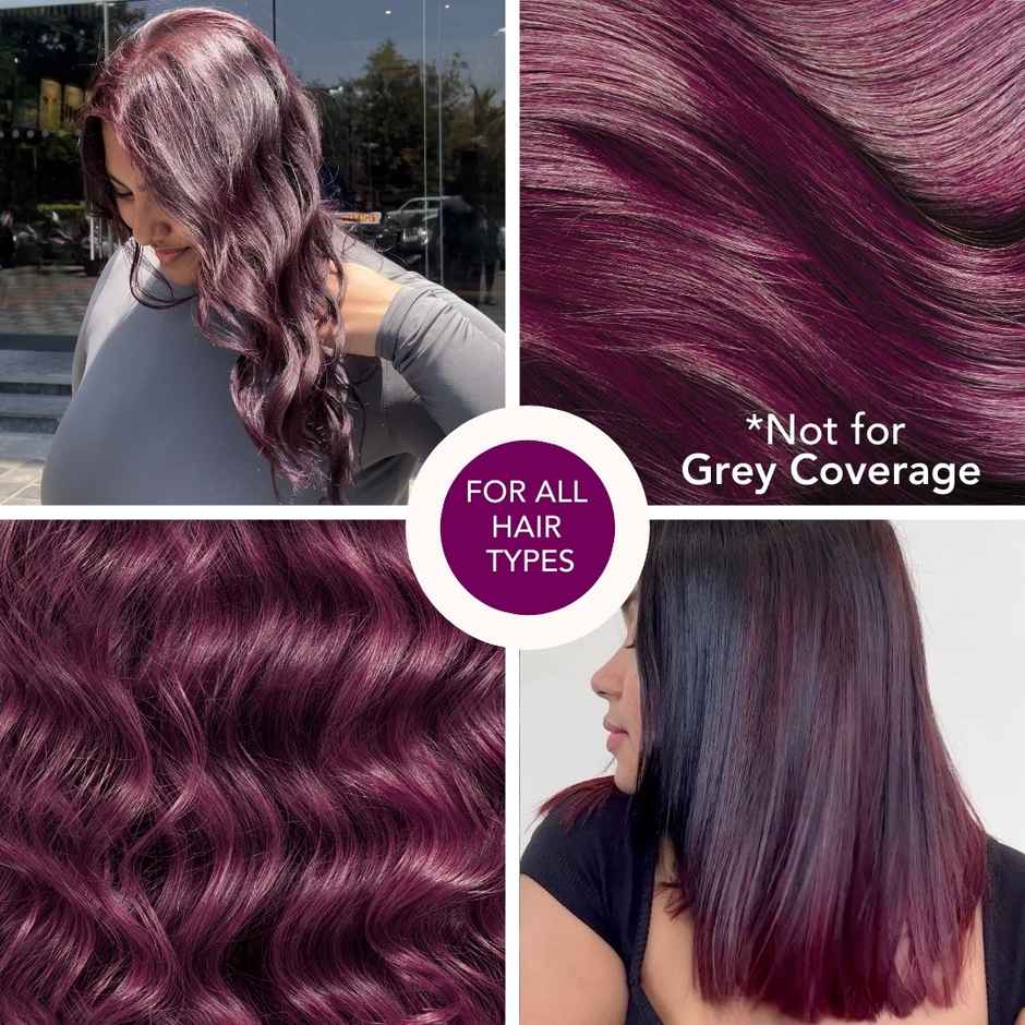 Paradyes No Bleach Berry Plum Glossy Hair Tint, Ammonia|free Hair Color for Natural Black Hair