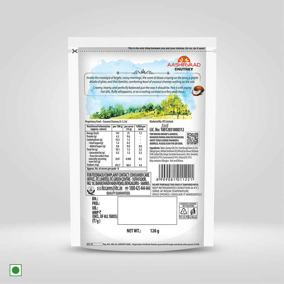 Aashirvaad Fresh Coconut Chutney