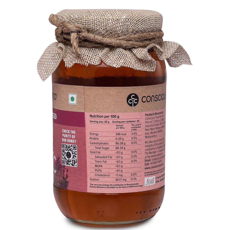 Conscious Food Wild Forest Honey - Natural & Pure
