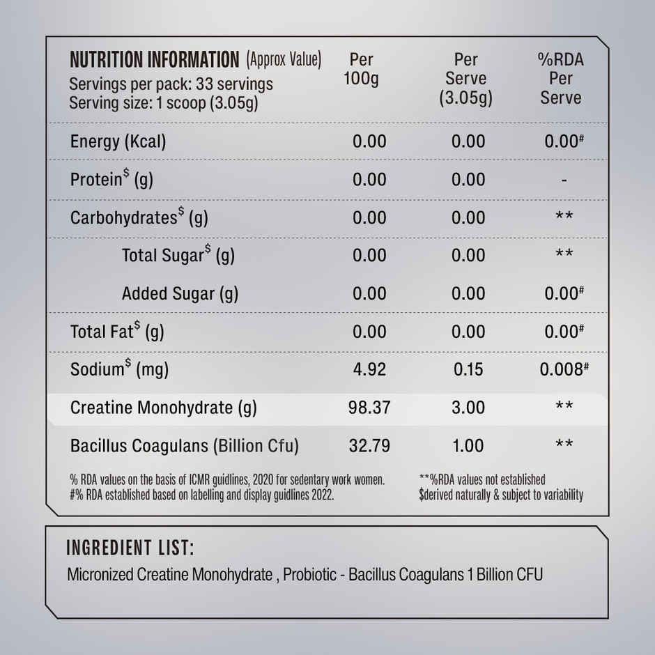 SuperYou Pro Micronised Creatine Monohydrate | 33 Servings | Unflavoured