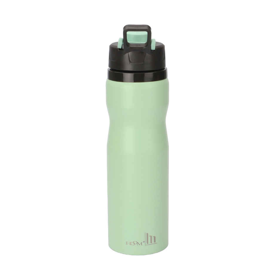 Hoom 304 Grade Stainless Steel Powder Coated Flip | Top Cap Water Bottle | 710 ml | Assorted
