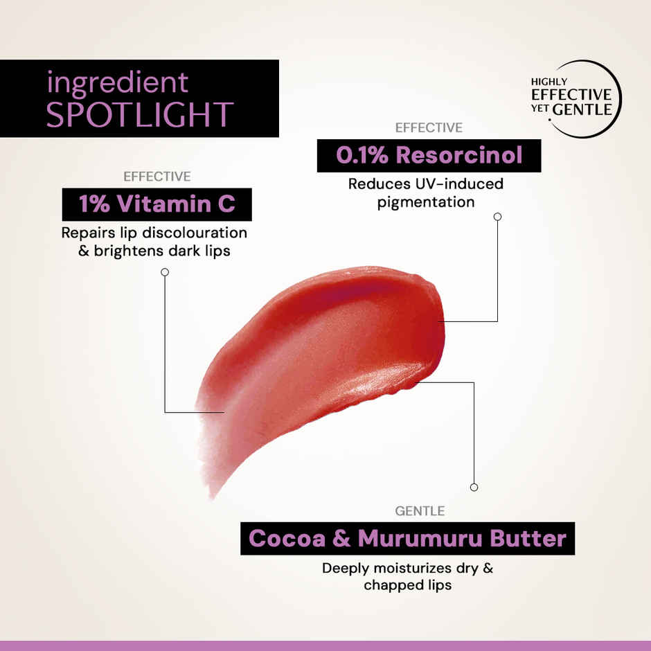 Deconstruct Brightening Tinted Lip Balm SPF 50 | Moisturizes Dry Lips | Pink