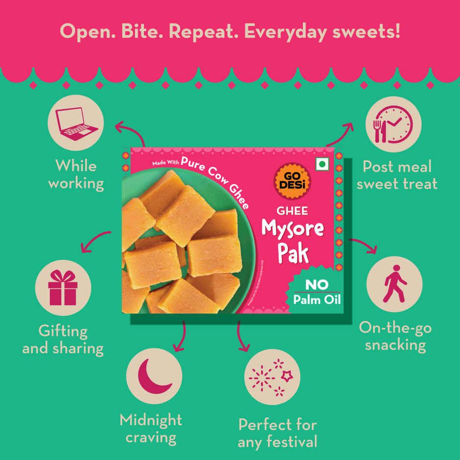 Mysore Pak | Sweets By GO DESi
