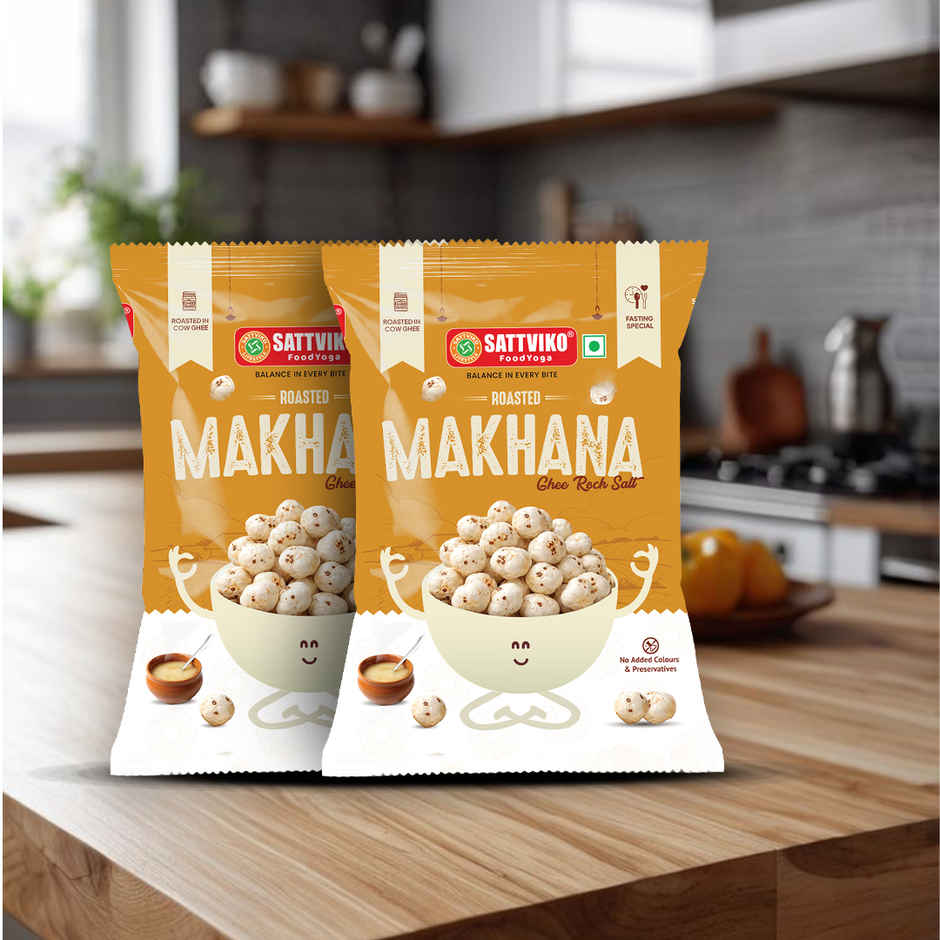 Sattviko Ghee Rock Salt Makhana | Fasting Special