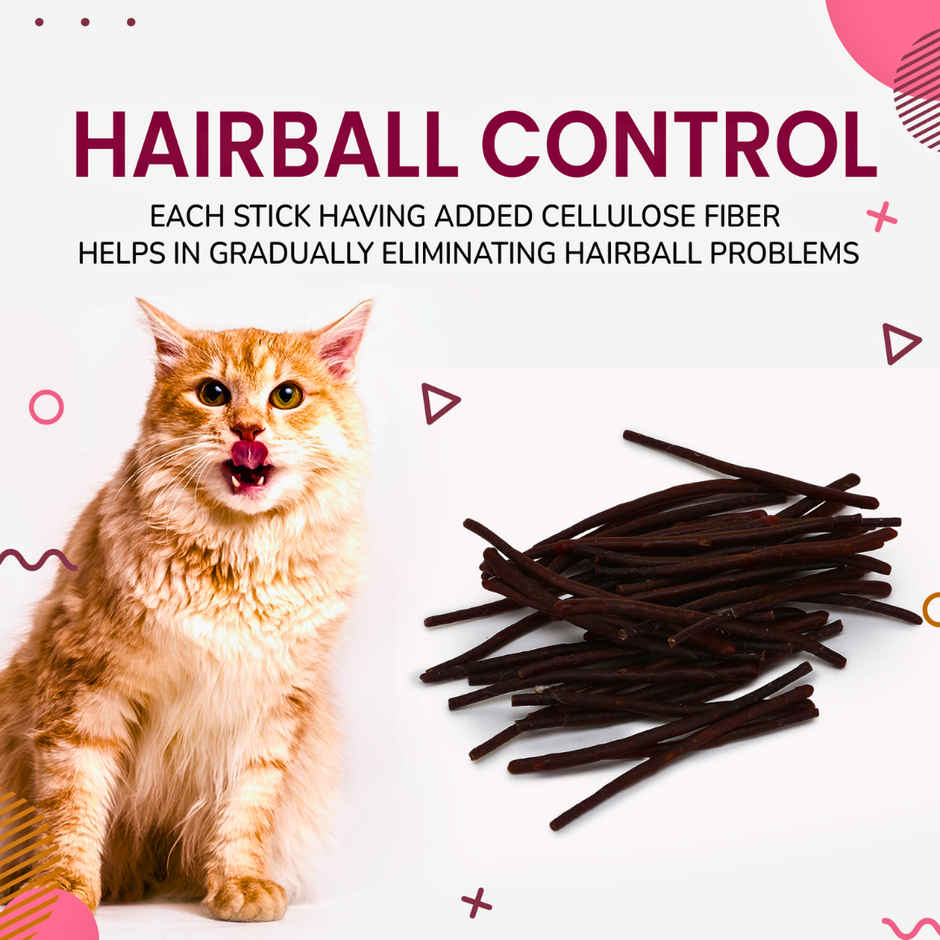 Basil Purrfect Cat Dental Sticks | Tuna & Chicken | Hairball & Oral Care Treats