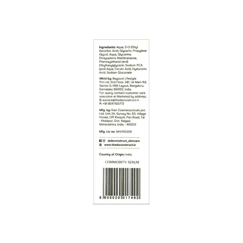 Deconstruct 10% Vitamin C Serum | Targets Dull & Uneven Skin Tone