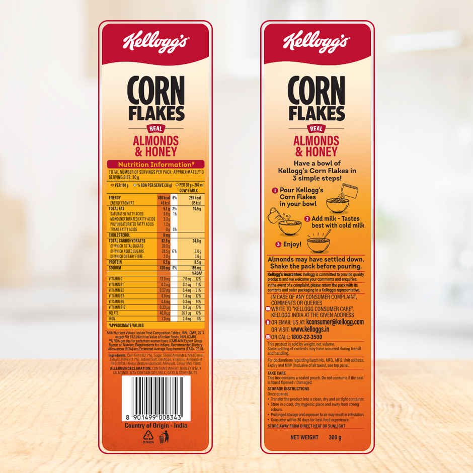 Kellogg's Corn Flakes Almonds & Honey | Power Breakfast
