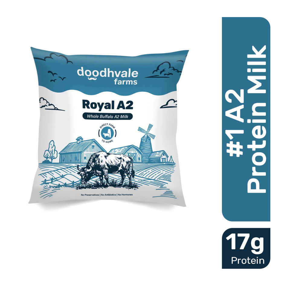 Doodhvale Farms Royal A2 Buffalo Fresh Milk | Pouch