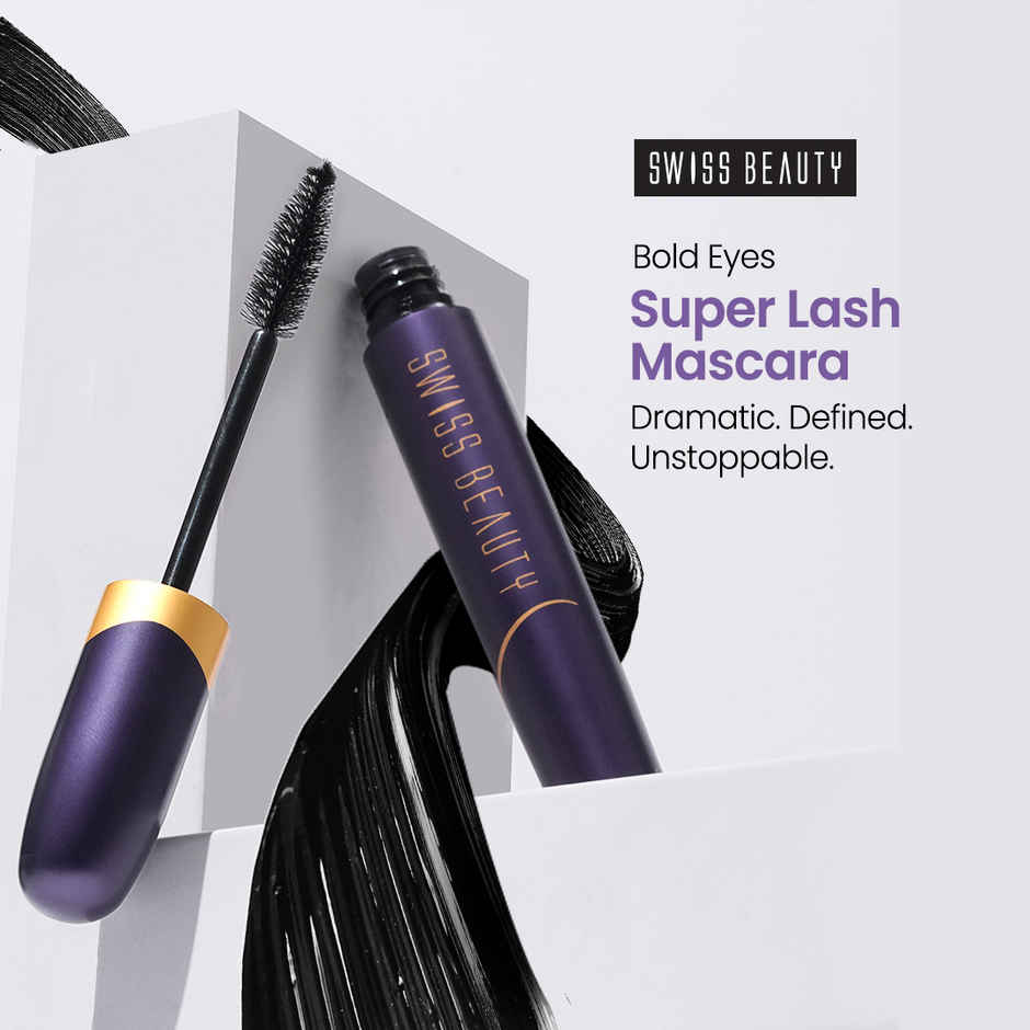 Swiss Beauty Bold Eyes Super Lash Mascara | Black