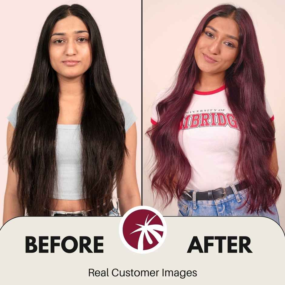 Paradyes No Bleach Ruby Rush Glossy Hair Tint, Ammonia|free Hair Color for Natural Black Hair