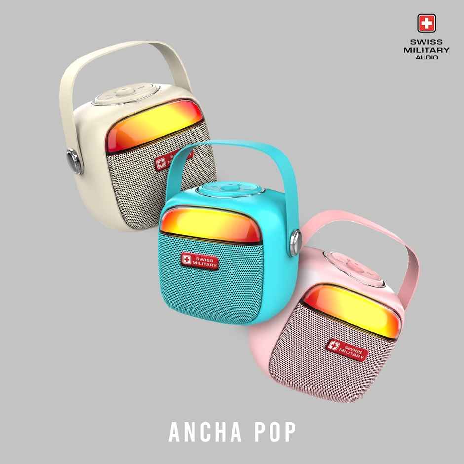 Swiss Military Audio Bluetooth Speaker - Ancha Pop Blue