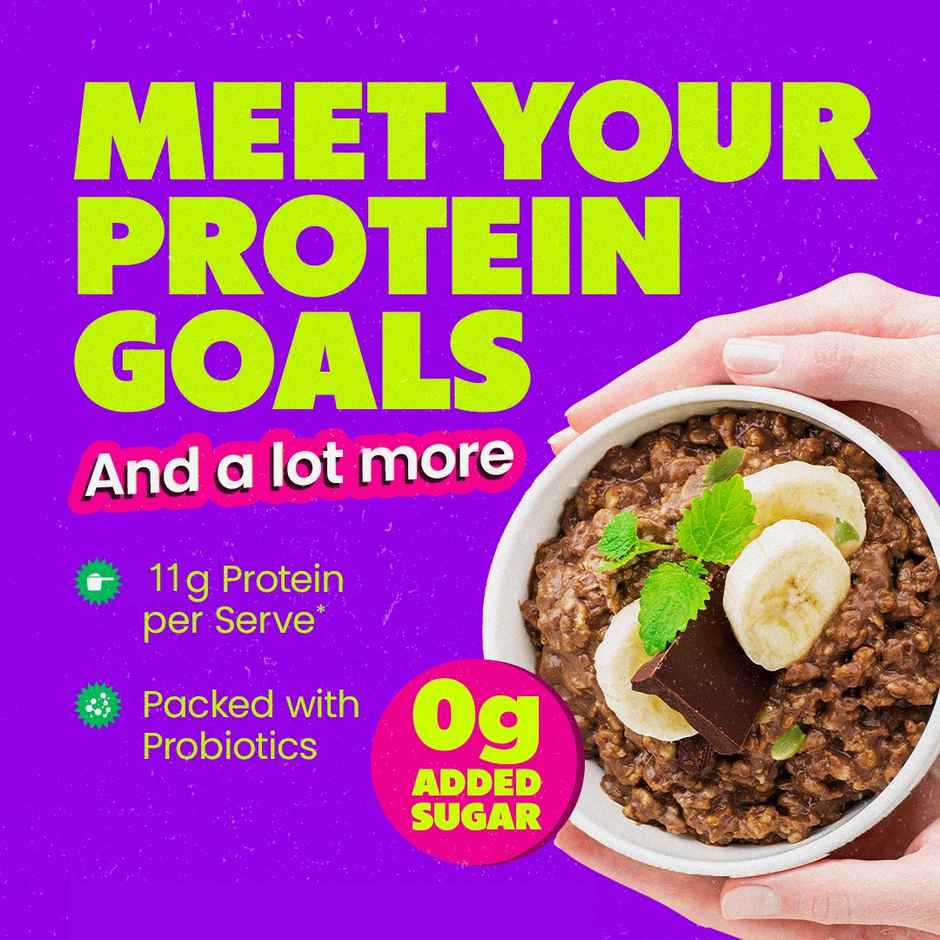 Yogabar 23 g High Protein Oats | Choco Almond | No Added Sugar 