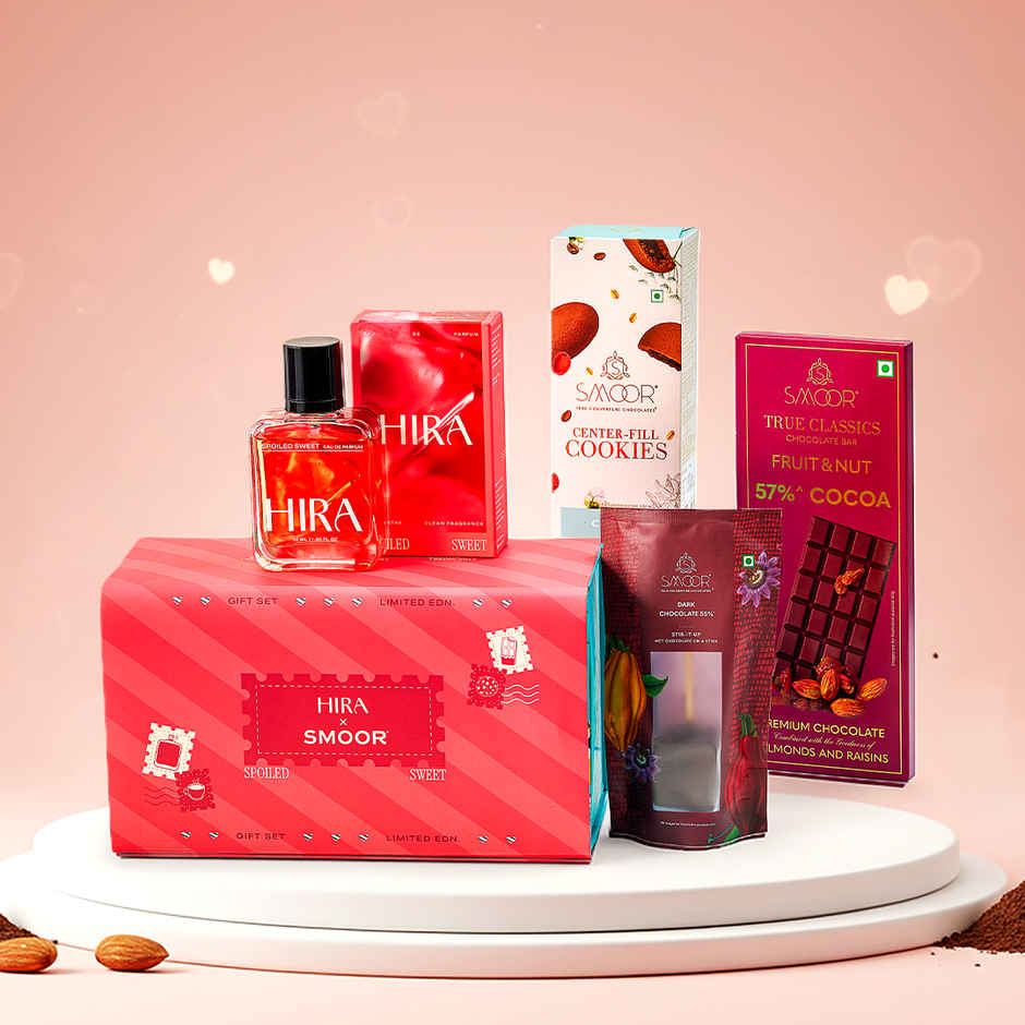 SMOOR x HIRA Mother's Day Perfume Gift (50ml) | Chocolate & Fragrance Gift for Women