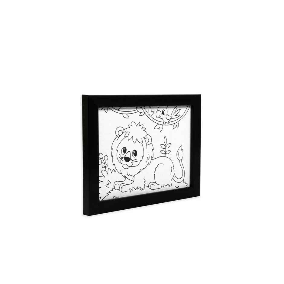 Itsy Bitsy Pre-printed Canvas With Frame Lion Painting Kit 5 x 7 Inch Sw Lb
