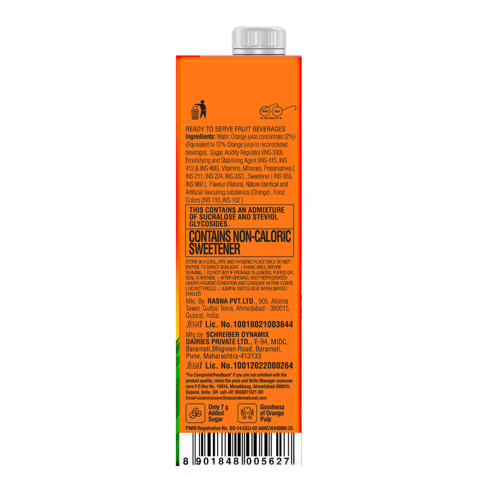 Rasna Jumpin Tetrapack | Orange