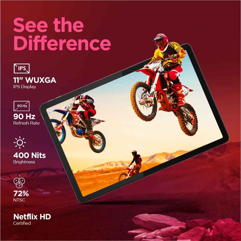 Lenovo Tab M11|11 inch|90 Hz 400 nits Display|8GB RAM|128GB ROM|Quad Speakers|Wi-Fi|Seafoam Green