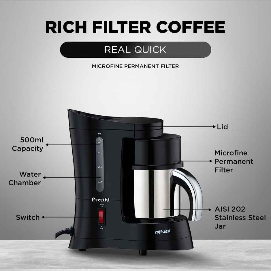 Preethi Cafe Zest Drip Coffee Maker