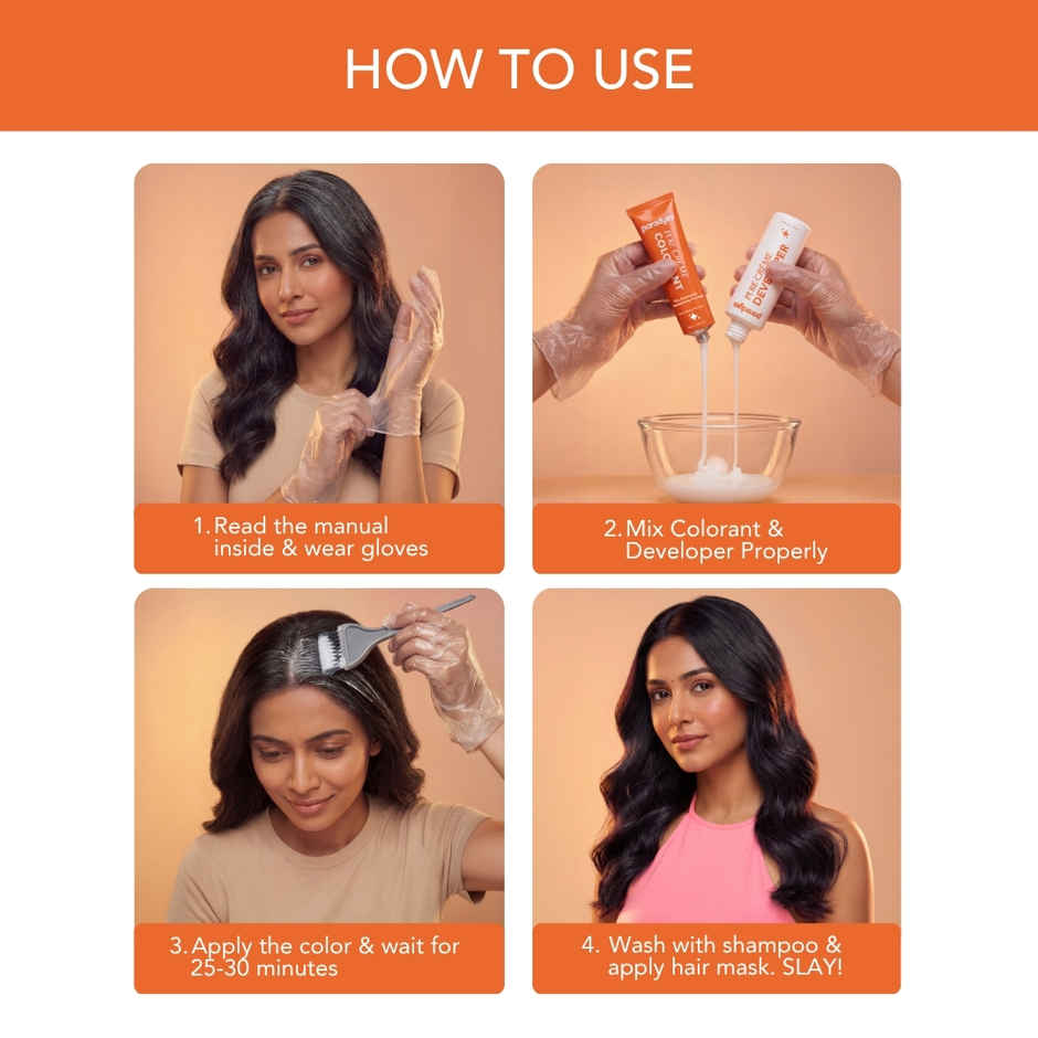Paradyes Pure Creme Care No Ammonia Hair Color | Chocolate Brown 3.65