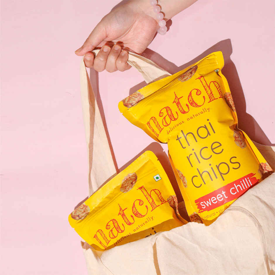 Natch Sweet Chilli Thai Rice Chips | No Palm Oil | Healthy Snacks