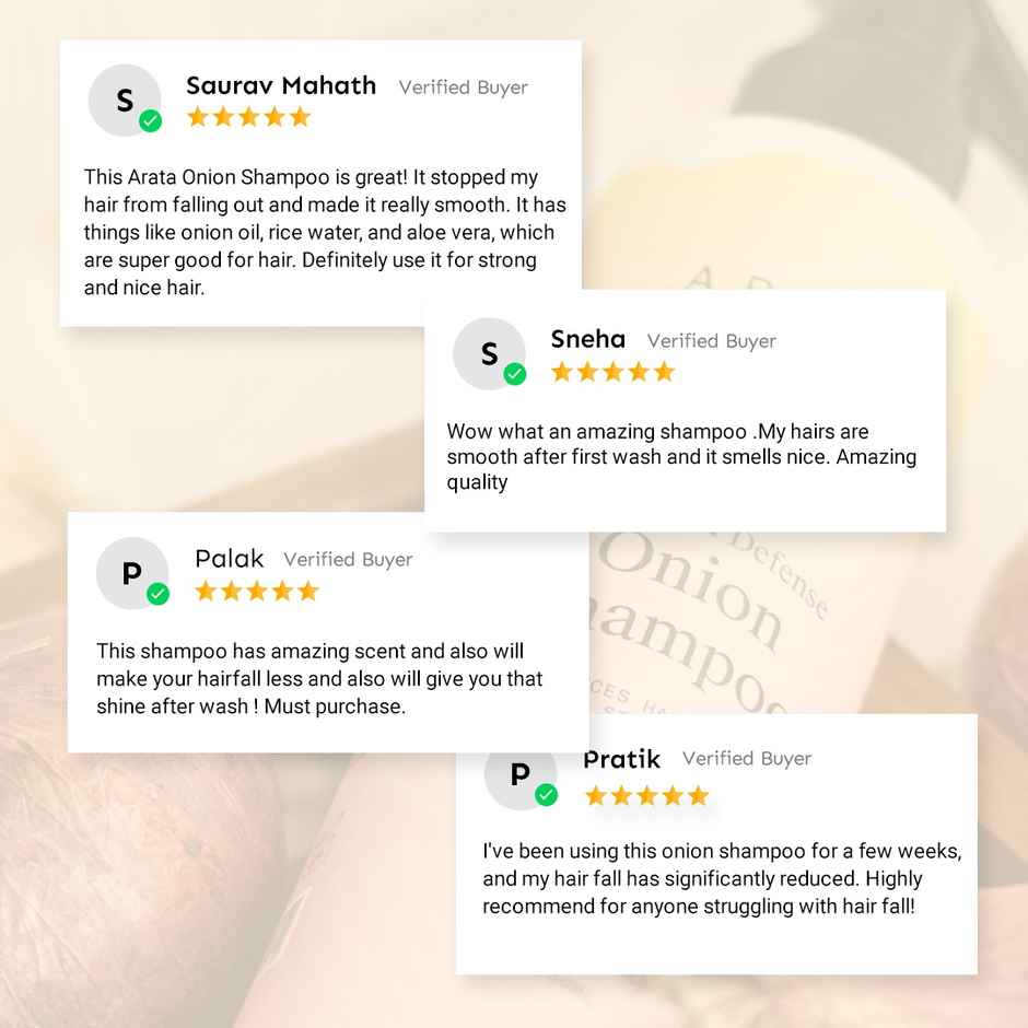 Arata Anti-Hairfall Onion Shampoo