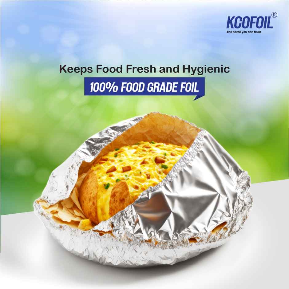 Kcofoil 9 m Aluminium Foil for Food Wrapping