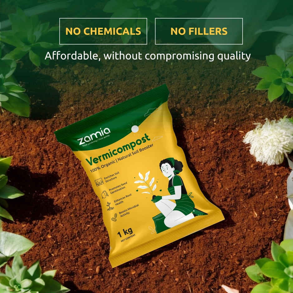 Zamia Vermicompost | Organic Compost & Soil Fertilizer for Plants | By Nurturing Green