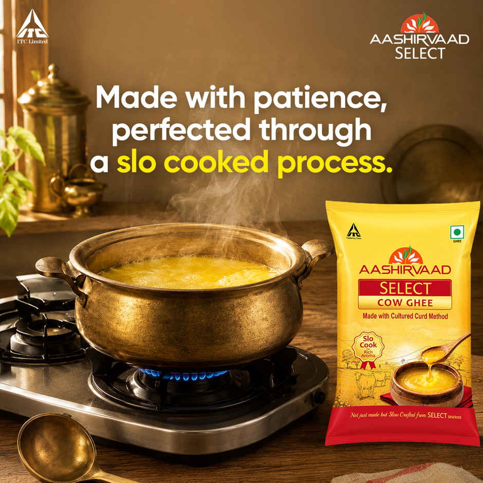 Aashirvaad Pure Cow Ghee | Pouch | Rich Aroma