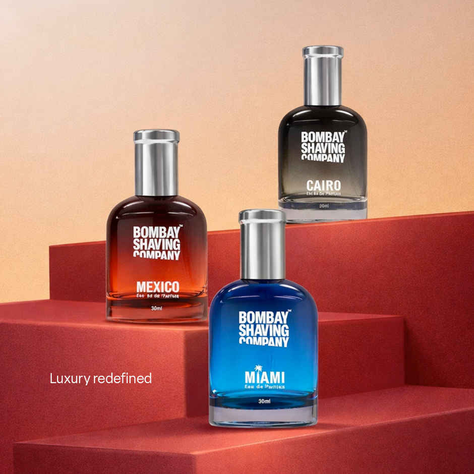 Bombay Shaving Company Long Lasting Wanderlust Perfume Gift Kit For Men | Pack Of 3