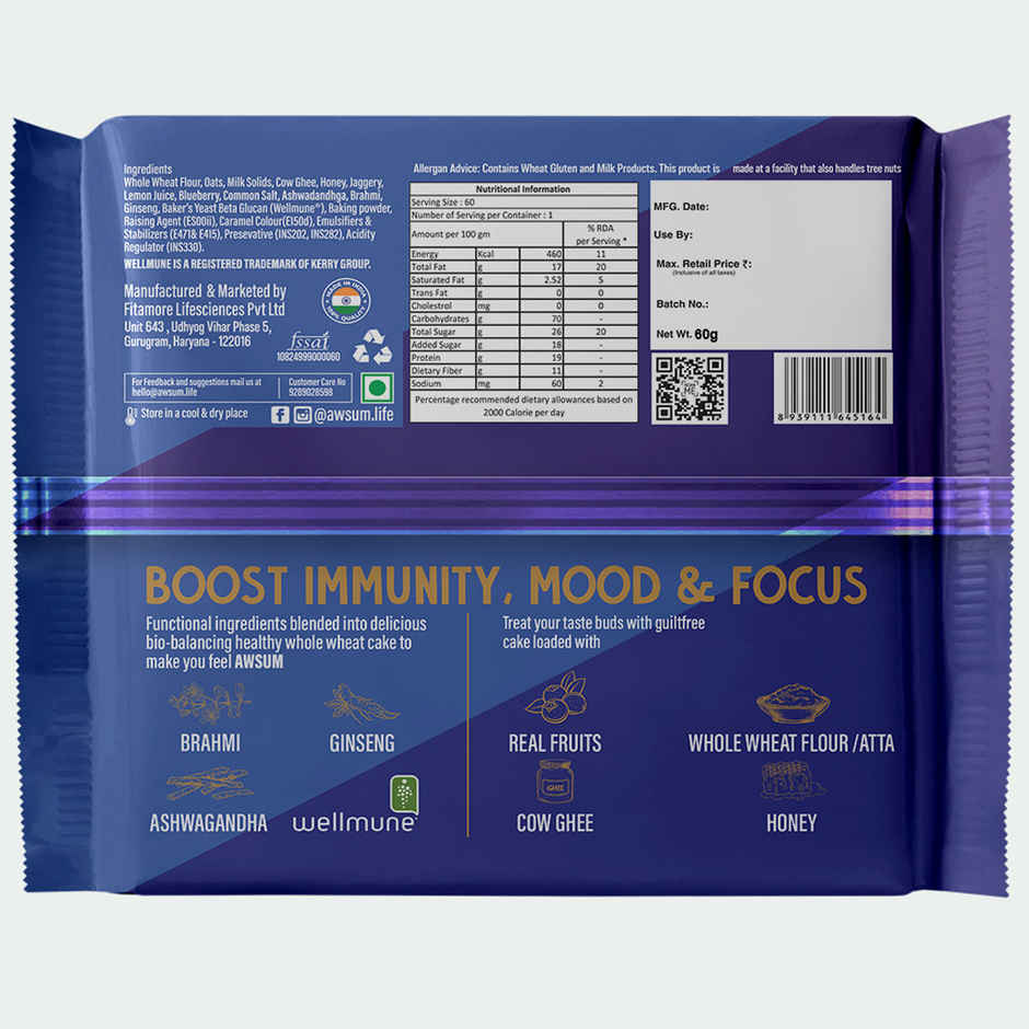 Awsum Better Bakes Lemon Blueberry Cake | Bakery Delight