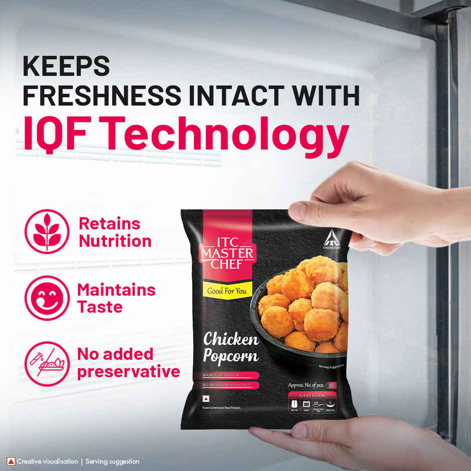 ITC Master Chef Chicken Popcorn | Source of Protein | No Added Preservatives | 55 pieces