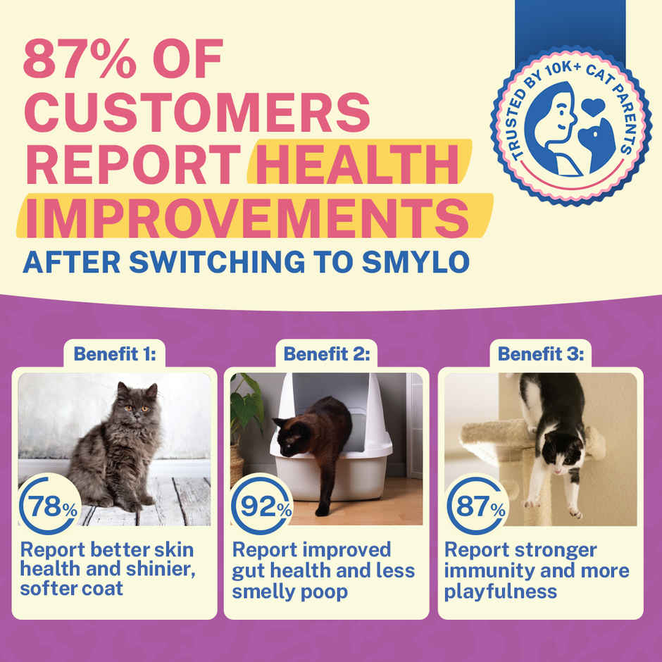 Smylo Adult Chicken & Liver Wet Cat Food, Fresh & Preservative-Free