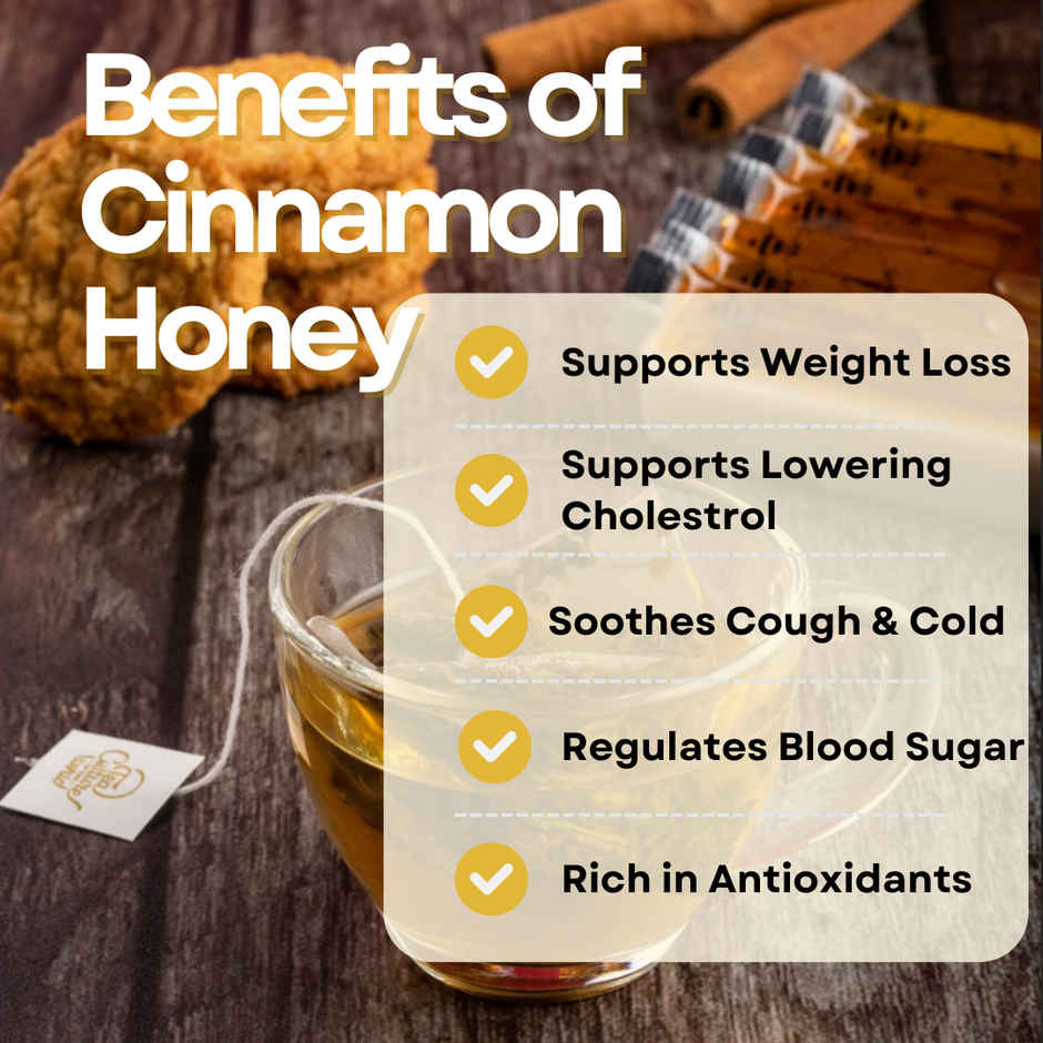 Honey Twigs Cinnamon Infused Honey | 30 Twigs Pack