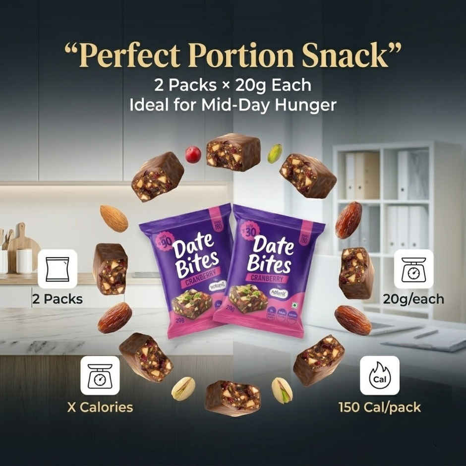 The Naturik Co Cranberry Date Almond Bites | No Added Sugar | Healthy Sweet Snack