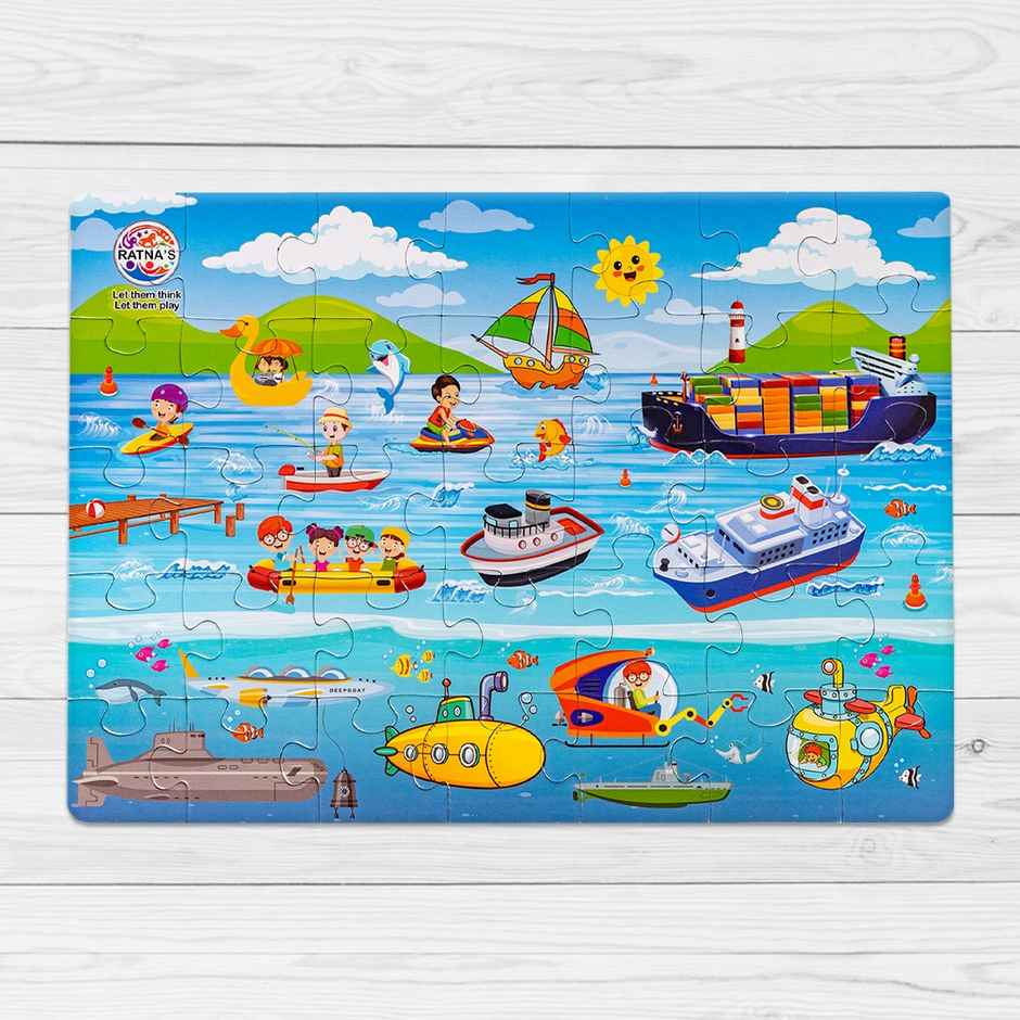 Ratna's 4In1 Transport Vehicles Puzzle